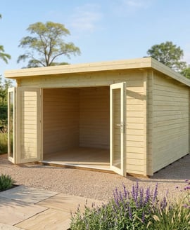 Palmako Lea 4.5m x 4m Pent Log Cabin