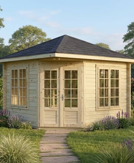 Palmako Melanie 2.8m x 2.8m Corner Log Cabin