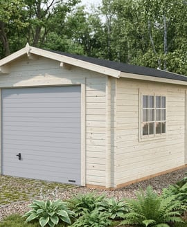Palmako Roger 3.6m x 5.5m Wooden Garage with Sectional Door