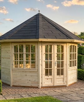 Palmako Veronica 3m x 3m Octagonal Log Cabin