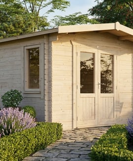 Power 10x12 Chalet Log Cabin 28mm