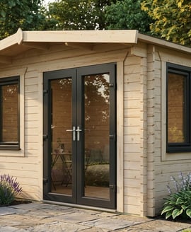 Power 10x12 Chalet Log Cabin 44mm
