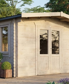 Power 10x14 Chalet Log Cabin 28mm