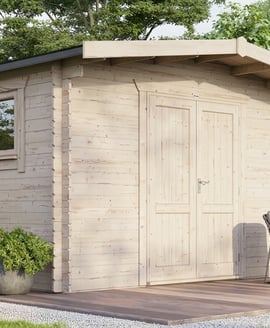 Power 10x14 Chalet Workshop Log Cabin