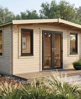 Power 10x16 Chalet Log Cabin 44mm