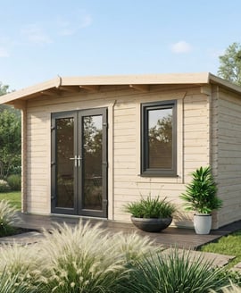 Power 10x18 Chalet Log Cabin 44mm