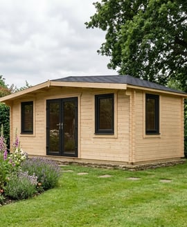 Power 10x20 Chalet Log Cabin 44mm