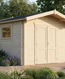 Power 12x12 Chalet Workshop Log Cabin