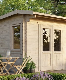 Power 12x14 Apex Log Cabin 28mm