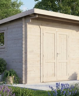 Power 12x14 Pent Workshop Log Cabin