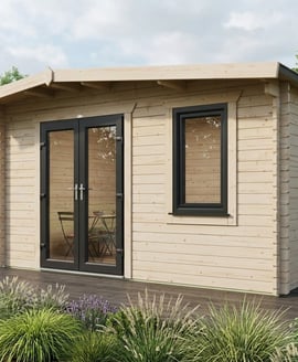 Power 12x18 Chalet Log Cabin 44mm