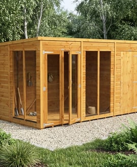 Power 12x6 Pent Summerhouse Combi