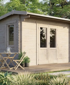 Power 14x10 Apex Log Cabin 28mm
