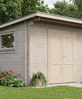 Power 14x10 Pent Workshop Log Cabin