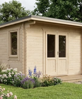 Power 14x12 Apex Log Cabin 28mm