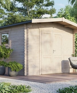 Power 14x12 Chalet Workshop Log Cabin