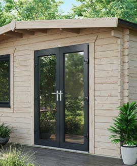 Power 14x14 Chalet Log Cabin 44mm