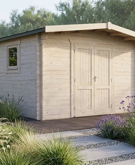 Power 14x14 Chalet Workshop Log Cabin
