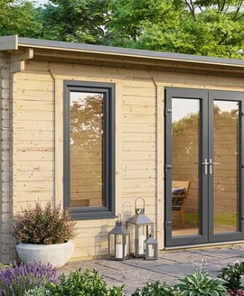 Power 14x8 Apex Log Cabin 44mm