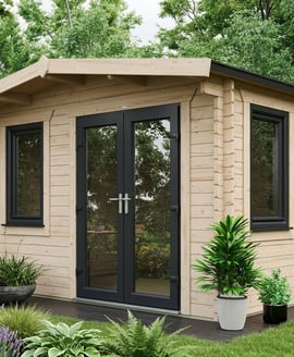 Power 16x12 Chalet Log Cabin 44mm
