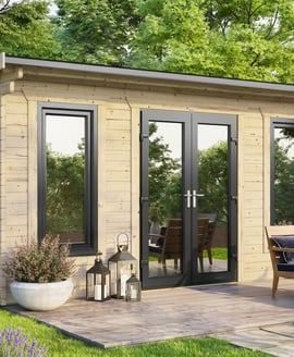 Power 16x14 Apex Log Cabin 44mm