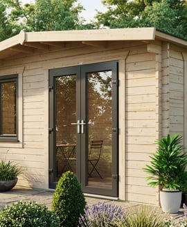 Power 16x14 Chalet Log Cabin 44mm