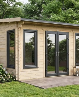 Power 16x16 Apex Log Cabin 44mm