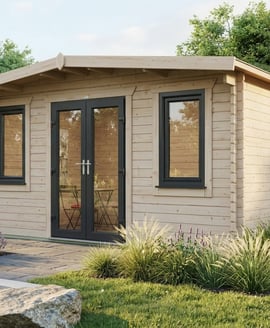 Power 16x16 Chalet Log Cabin 44mm