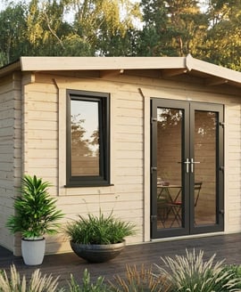 Power 16x18 Chalet Log Cabin 44mm