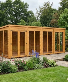 Power 16x4 Pent Summerhouse