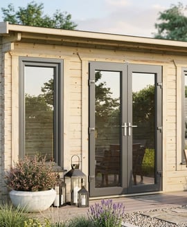 Power 16x8 Apex Log Cabin 44mm