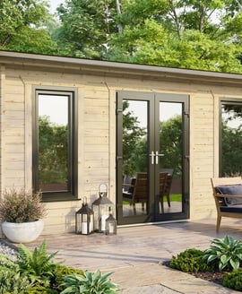 Power 18x14 Apex Log Cabin 44mm