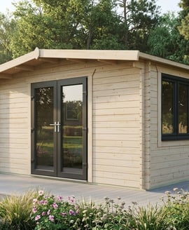 Power 18x14 Chalet Log Cabin 44mm