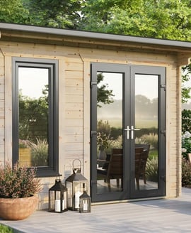 Power 18x16 Apex Log Cabin 44mm