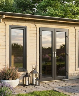 Power 18x18 Apex Log Cabin 44mm