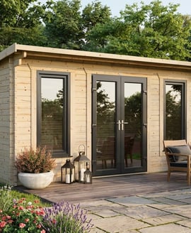 Power 18x8 Apex Log Cabin 44mm