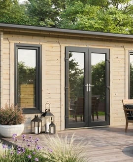 Power 20x10 Apex Log Cabin 44mm