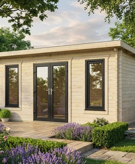 Power 20x10 Pent Log Cabin 44mm