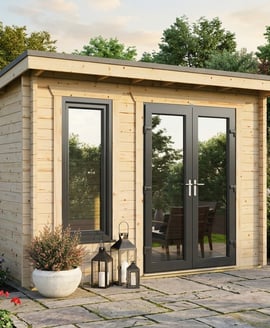 Power 20x14 Apex Log Cabin 44mm
