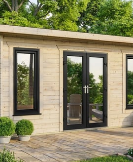 Power 20x14 Pent Log Cabin 44mm