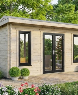 Power 20x16 Pent Log Cabin 44mm