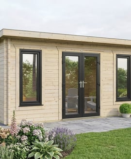 Power 20x18 Pent Log Cabin 44mm