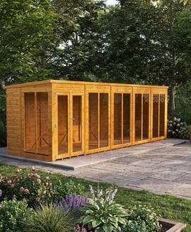 Power 20x6 Pent Summerhouse
