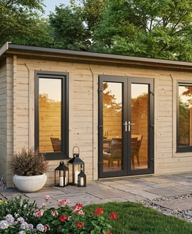 Power 20x8 Apex Log Cabin 44mm