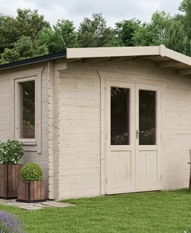 Power 8x14 Chalet Log Cabin 28mm