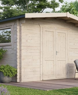 Power 8x14 Chalet Workshop Log Cabin