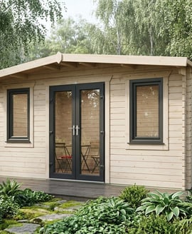 Power 8x16 Chalet Log Cabin 44mm