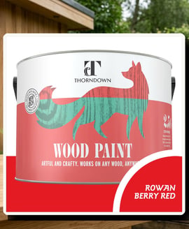 Thorndown Rowan Berry Red Wood Paint 2.5L