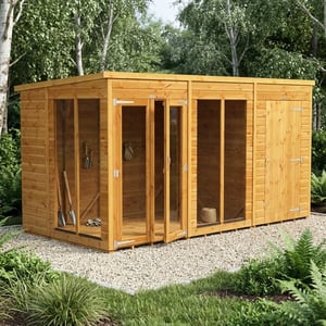 Summerhouse with Side Shed